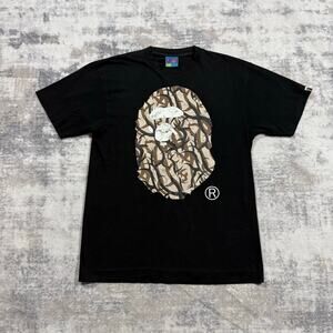 Authentic Bape 2000's Tribal Camo Ape Head Tee L